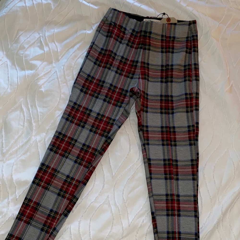 Zara plaid pants
